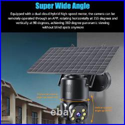 1080P IP Solar Wireless WIFI Outdoor CCTV PTZ Smart Home Security IR Camera UK