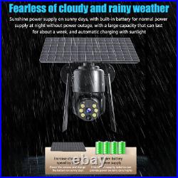 1080P IP Solar Wireless WIFI Outdoor CCTV PTZ Smart Home Security IR Camera UK