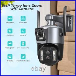 10X Zoom Wifi Smart Home Security Camera Outdoor PTZ IP Night Vision Cam