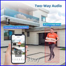 10X Zoom Wifi Smart Home Security Camera Outdoor PTZ IP Night Vision Cam