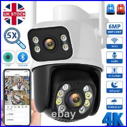 1/4x6MP Smart IP Camera WIFI Outdoor CCTV PTZ Security Home Wireless IR Cam IP65