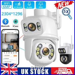 1/4x6MP Smart IP Camera WIFI Outdoor CCTV PTZ Security Home Wireless IR Cam IP65