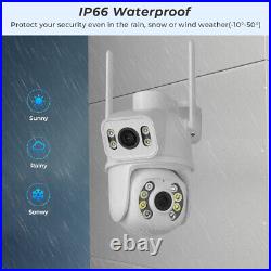 1/4x6MP Smart IP Camera WIFI Outdoor CCTV PTZ Security Home Wireless IR Cam IP65