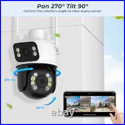 1/4x6MP Smart IP Camera WIFI Outdoor CCTV PTZ Security Home Wireless IR Cam IP65