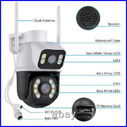 1/4x6MP Smart IP Camera WIFI Outdoor CCTV PTZ Security Home Wireless IR Cam IP65