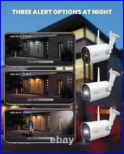 2PCS ieGeek Outdoor Wireless Security Camera Home WiFi Battery CCTV System Alexa