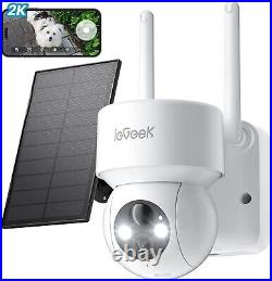 2PCS ieGeek Wireless Outdoor Security Camera 360° Home WiFi Battery CCTV System