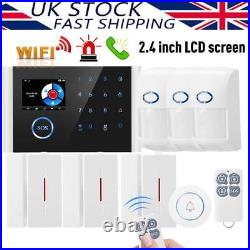 2.4 Wireless LED Screen GSM WiFi Smart Voice Home Burglar Security Alarm System