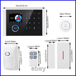 2.4 Wireless LED Screen GSM WiFi Smart Voice Home Burglar Security Alarm System