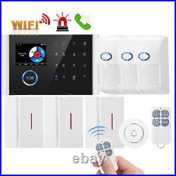 2.4 Wireless LED Screen GSM WiFi Smart Voice Home Burglar Security Alarm System