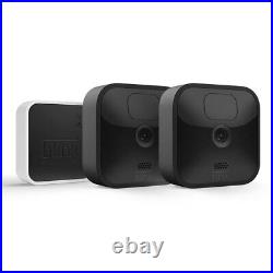 2x AMAZON BLINK OUTDOOR SMART HOME SECURITY CAMERAS+ SYNC MODULE 2 SYSTEM HD1080