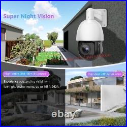 360° 8MP 4K Outdoor PoE PTZ IP Camera Security 50X Zoom CCTV Smart Home IR80m