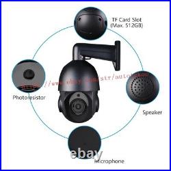 360° 8MP 4K Outdoor PoE PTZ IP Camera Security 50X Zoom CCTV Smart Home IR80m