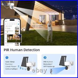 3MP Camera WIFI Outdoor CCTV FHD PTZ IP Wireless Smart Home Security IR Camera