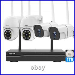 3MP Wireless Security Camera System Outdoor 1TB for 24/7 Recording Smart Home