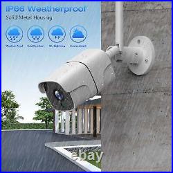 3MP Wireless Security Camera System Outdoor 1TB for 24/7 Recording Smart Home