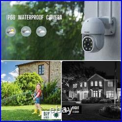 3MP Wireless Security Camera System Outdoor 1TB for 24/7 Recording Smart Home