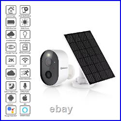 3MP Wireless WIFI Security Battery Camera System Outdoor CCTV Home Solar Cam UK