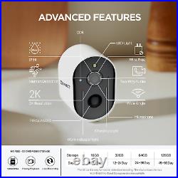 3MP Wireless WIFI Security Battery Camera System Outdoor CCTV Home Solar Cam UK