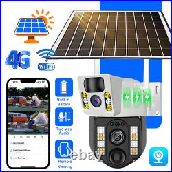 4K Smart Home Security Solar Camera 4G SIM Card IP Wireless WIFI Solar Power