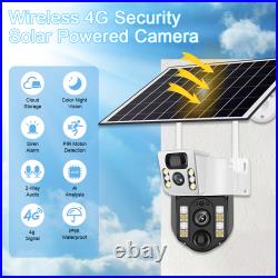 4K Smart Home Security Solar Camera 4G SIM Card IP Wireless WIFI Solar Power