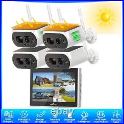 4MP Solar Battery Powered Wireless WiFi Outdoor Home Security Camera CCTV System