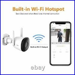 4Pcs 1080P FHD WIFI IP Camera Wireless Outdoor CCTV HD Smart Home Security Cam