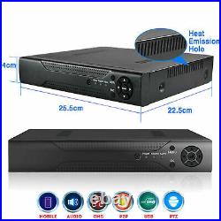 5MP CCTV DVR 4 Channel AHD 1920P Smart Digital Video Recorder VGA HDMI BNC UK