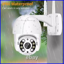 5MP FullHD Smart WIFI Calving Camera Outdoor PTZ IP Dome CCTV Home Security 32GB