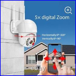 5MP FullHD Smart WIFI Calving Camera Outdoor PTZ IP Dome CCTV Home Security 32GB