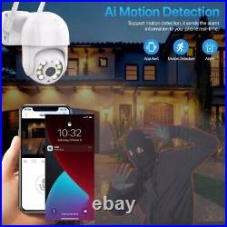 5MP FullHD Smart WIFI Calving Camera Outdoor PTZ IP Dome CCTV Home Security 32GB