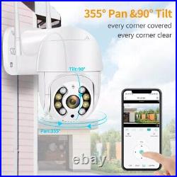 5MP FullHD Smart WIFI Calving Camera Outdoor PTZ IP Dome CCTV Home Security 32GB