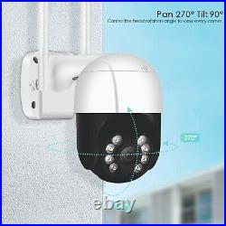 5MP Smart WIFI Calving Camera Outdoor PTZ IP Speed Dome CCTV Home Security 128GB