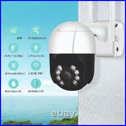 5MP Smart WIFI Calving Camera Outdoor PTZ IP Speed Dome CCTV Home Security 128GB