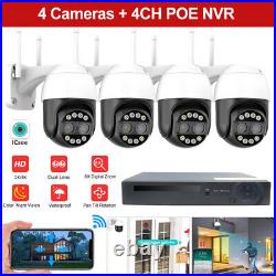 8MP WiFi CCTV Camera Outdoor Home Security System 4K PTZ Cam IR night Vision