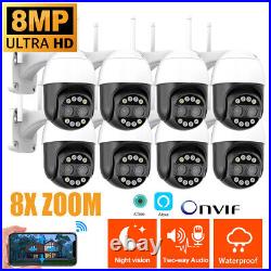 8MP WiFi CCTV Camera Outdoor Home Security System 4K PTZ Cam IR night Vision