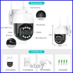 8MP WiFi CCTV Camera Outdoor Home Security System 4K PTZ Cam IR night Vision