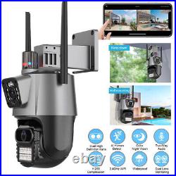 8MP Wireless IP Camera WIFI Outdoor CCTV PTZ Smart Home Security IR Cam IP66 UK