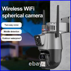 8MP Wireless IP Camera WIFI Outdoor CCTV PTZ Smart Home Security IR Cam IP66 UK