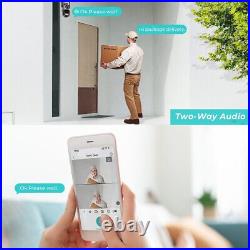 8MP Wireless IP Camera WIFI Outdoor CCTV PTZ Smart Home Security IR Cam IP66 UK