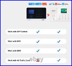 A09 WIFI 4G GSM TUYA APP Wireless Smart Home Security Burglar Alarm System+RFID