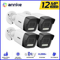 ANNKE 12MP PoE Color Night Vision CCTV IP Camera Audio Mic H. 265+ Home Security