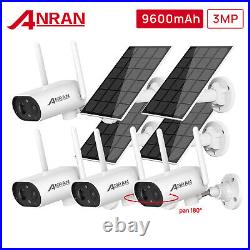 ANRAN 2K IP Camera Wireless WIFI outdoor CCTV HD Smart Home Security IR UK Solar