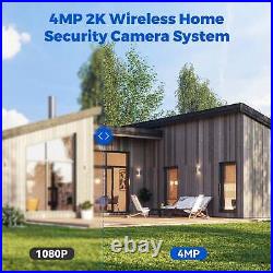 CCTV 4MP Security Camera System WiFi Touchscreen NVR Home Surveillance Outdoor