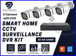 CCTV Camera Home Security System DVR Kit 4 CH 5MP XVR and 4 POE Camera