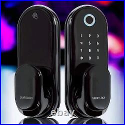 Deadbolt Door Lock Smart Pad Lock Fingerprint Passcode Key Home Security