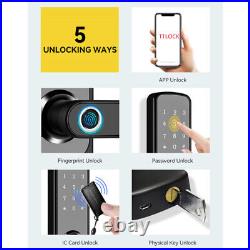 Fingerprint Smart Door Lock Home Security Electronic Smart Door Lock TTlock Keys