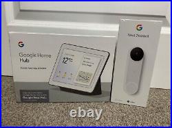 Google Nest Battery Doorbell Smart Security Camera + Home Hub Display / Speaker