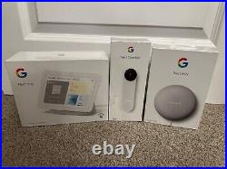 Google Nest Battery Doorbell Smart Security Camera + Home Hub Display / Speaker