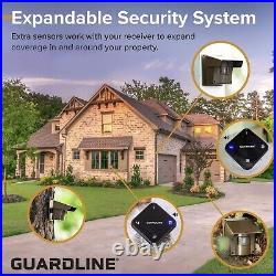 Guardline Smart Home Security System Weatherproof Wireless Driveway Alarm 4 sens